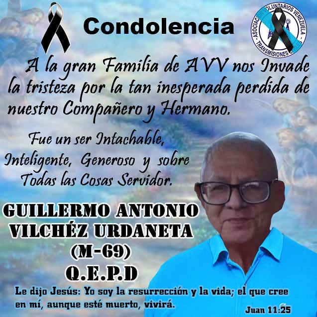 Hoy la Asociación Voluntarios Venezuela (AVV) se enluta y se llena de profunda t